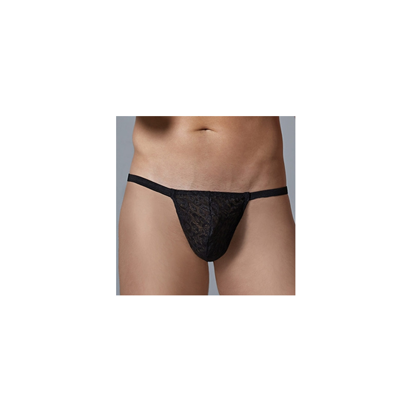 g string dentelle leopard allure noir
