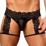 g string garter scandal lace noir scaled