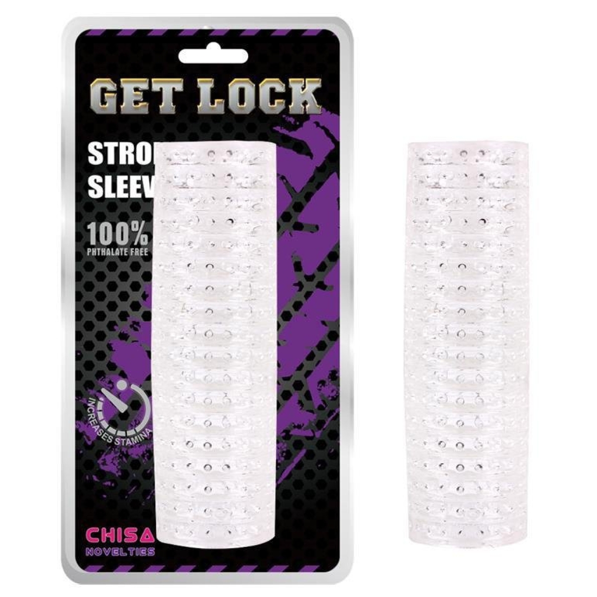 gaine de masturbation transparente stroke pik 14cm 2
