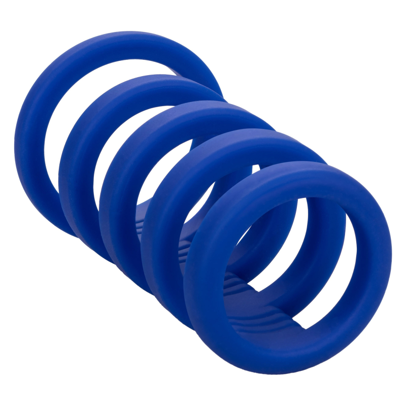 gaine de penis 5 cockrings xtreme cage admiral 9cm 10