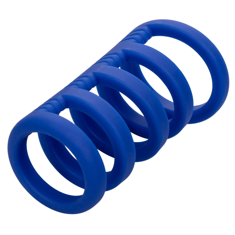 gaine de penis 5 cockrings xtreme cage admiral 9cm 11