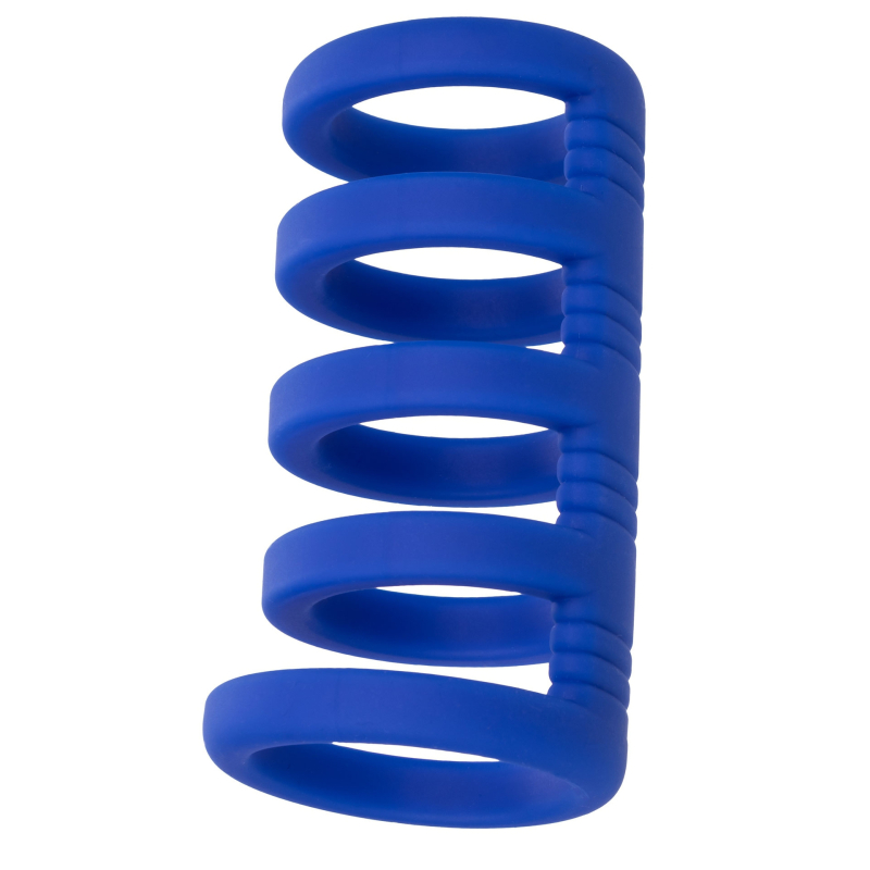 gaine de penis 5 cockrings xtreme cage admiral 9cm 2