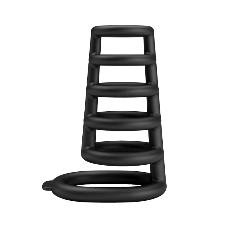 gaine de penis avec anneaux silicone rodrigo 10 x 5cm 3