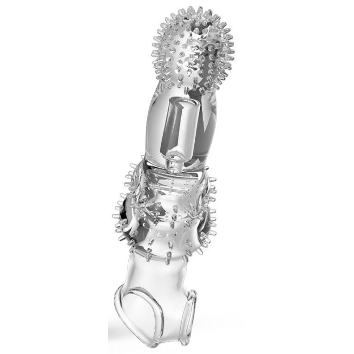 gaine de penis avec picots penpik 20 x 55 cm transparente