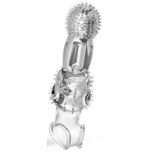 gaine de penis avec picots penpik 20 x 55 cm transparente