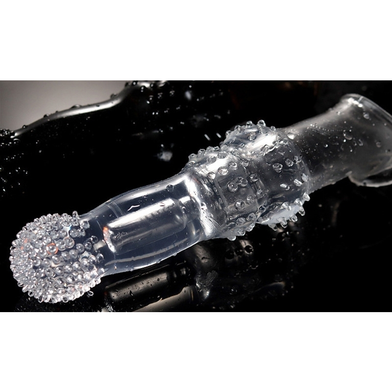 gaine de penis avec picots penpik 20 x 55 cm transparente 4