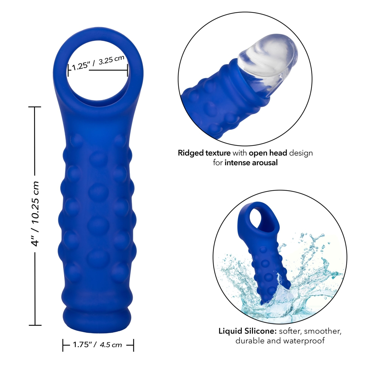 gaine de penis beaded extension admiral 105 x 45cm 3