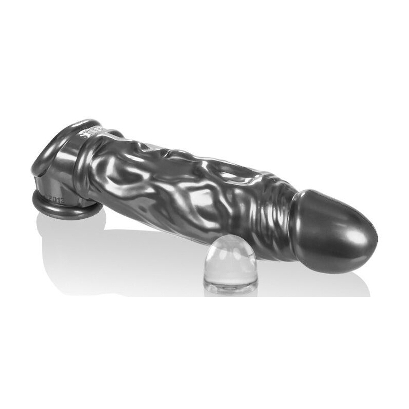 gaine de penis butch 17 x 5 cm grise 4