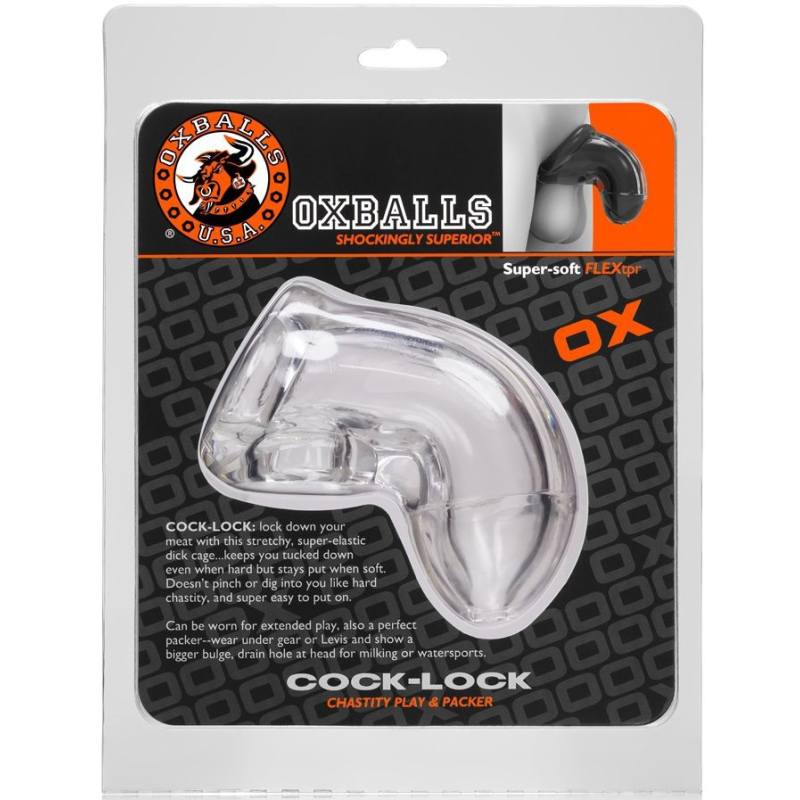 gaine de penis cock lock 10 x 4cm transparente 1