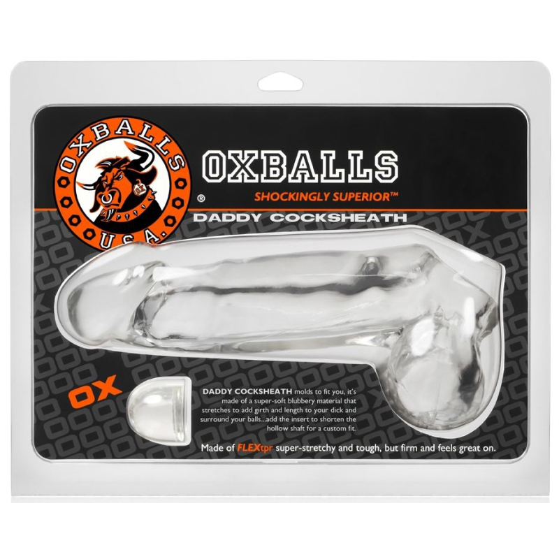 gaine de penis daddy 20 x 6cm transparente 1