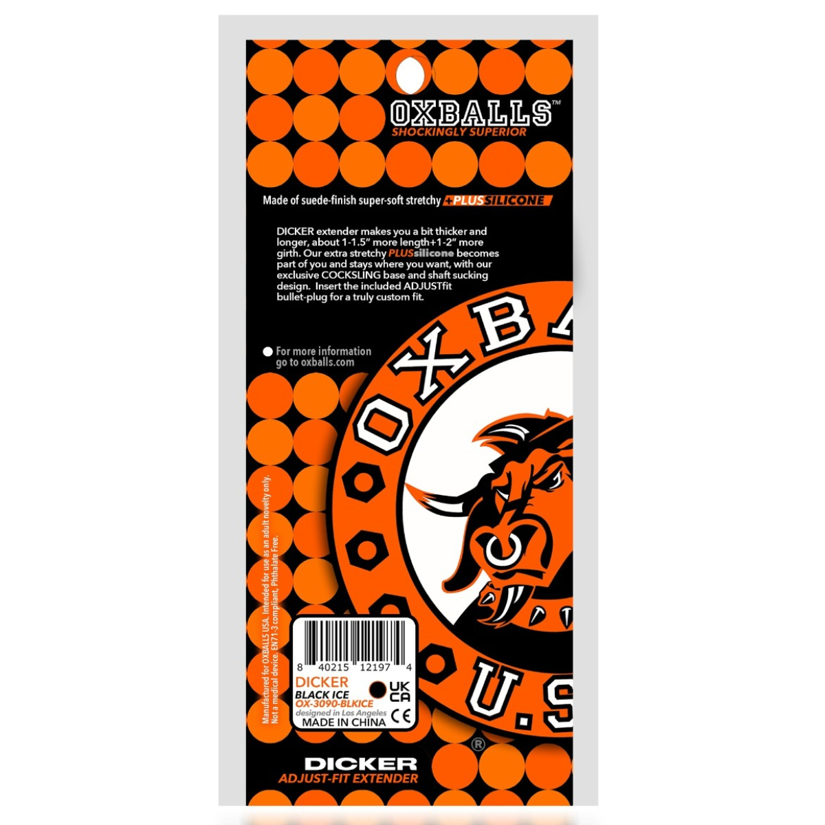 gaine de penis dicker 15 x 35 cm noire 2