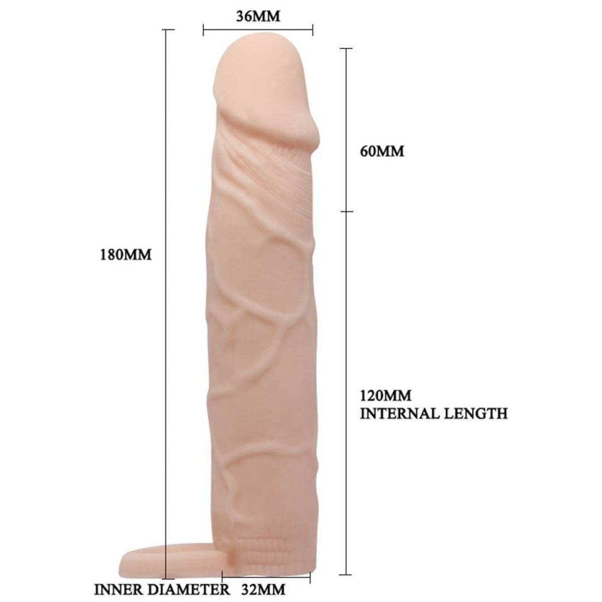 gaine de penis extend sleeve pretty love 17 x 35cm 4