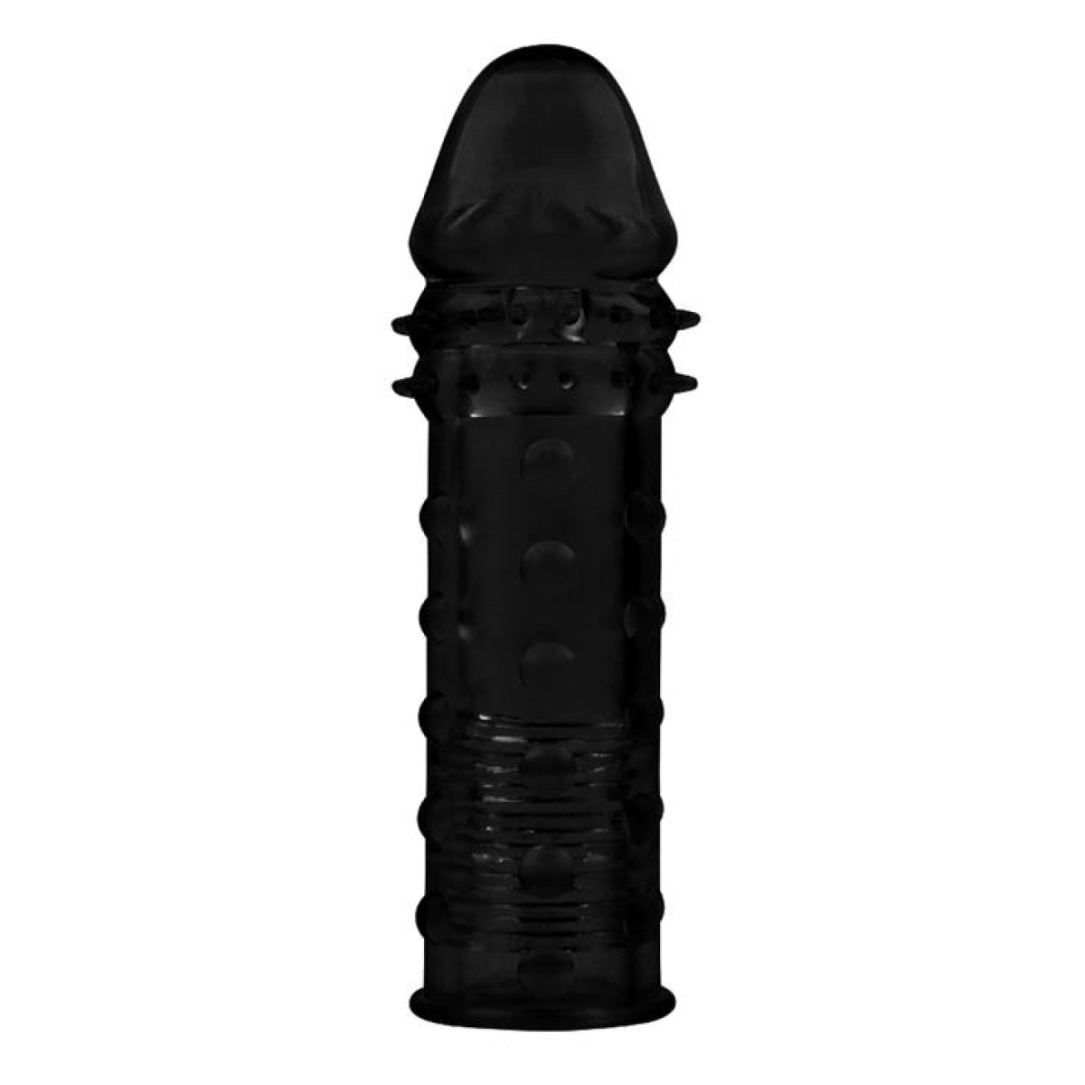 gaine de penis extra texture 16 x 45cm noire
