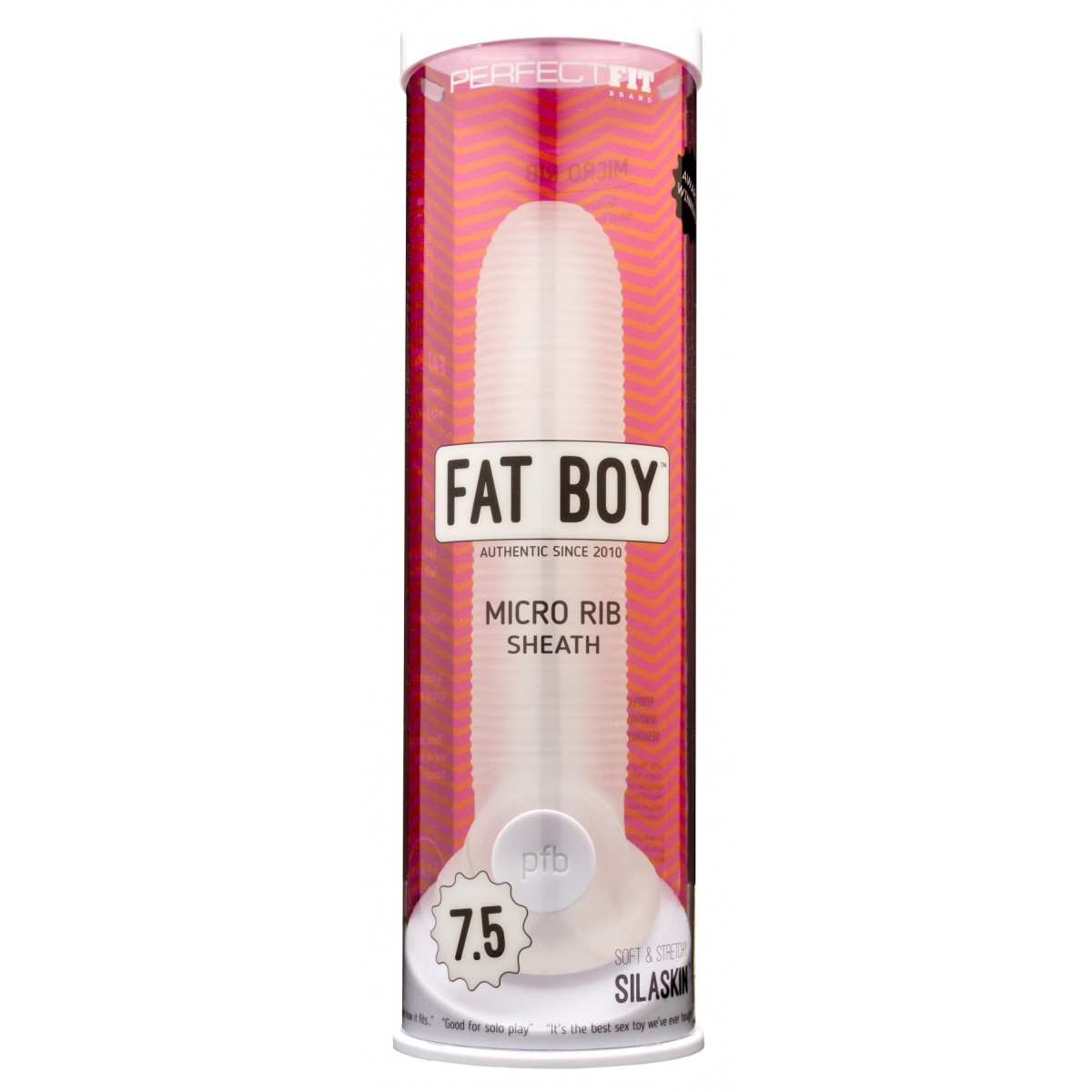 gaine de penis fat boy micro rib 19 cm 1