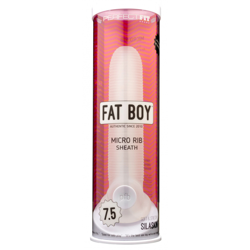 gaine de penis fat boy micro rib 19 cm 1