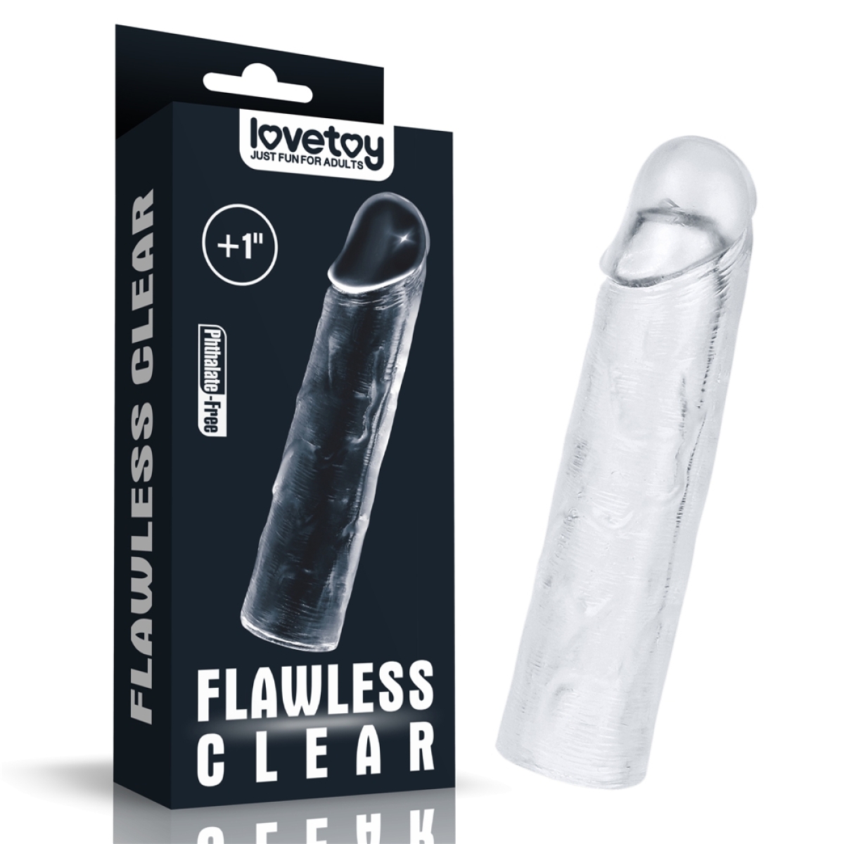 gaine de penis flawless 15 x 4cm transparente 11