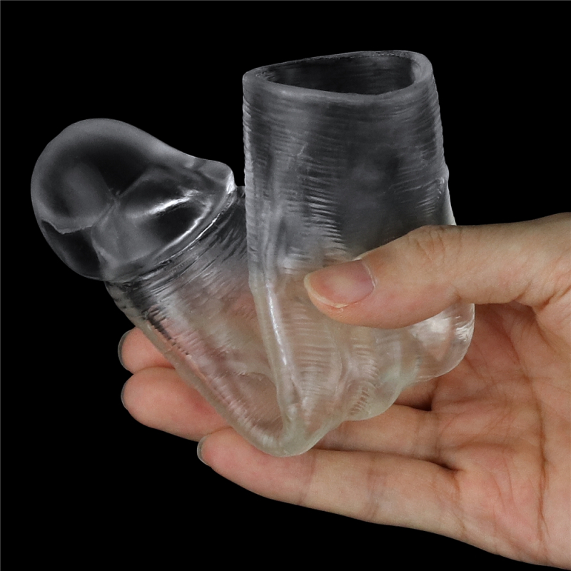gaine de penis flawless 15 x 4cm transparente 6