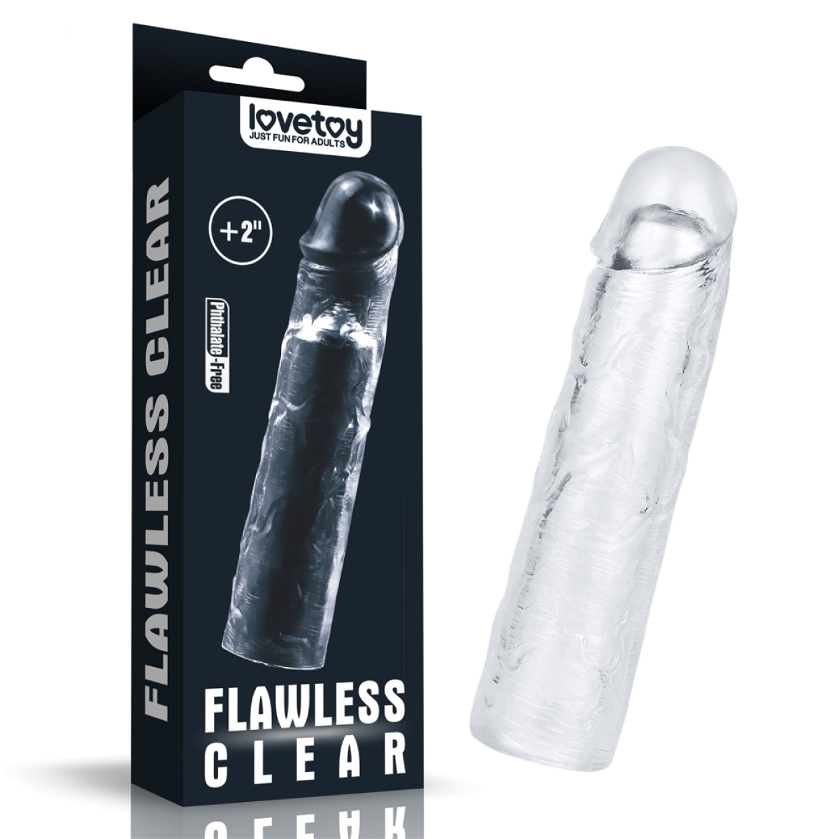 gaine de penis flawless 19 x 4cm transparente 11