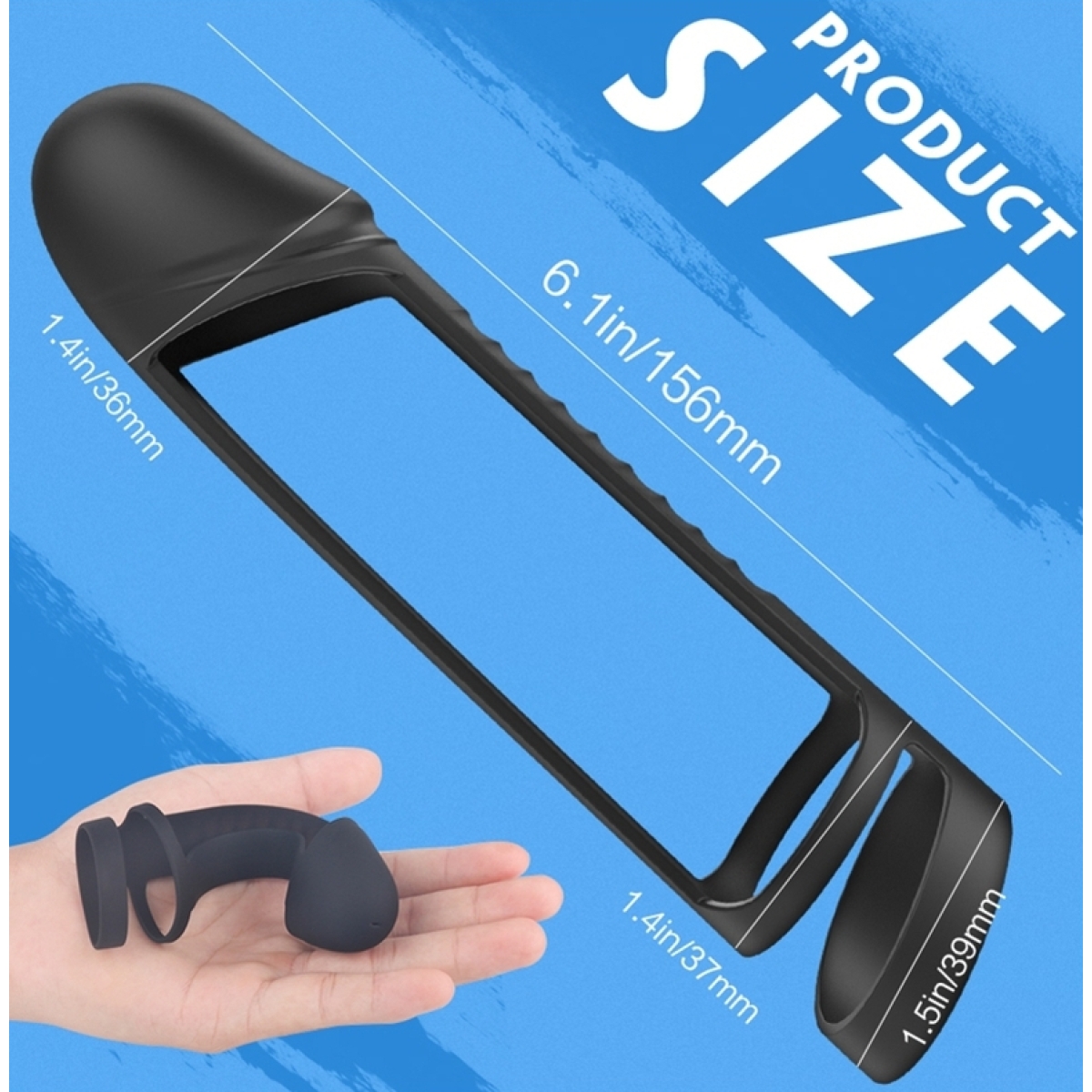 gaine de penis jocker 147 x 37cm 3