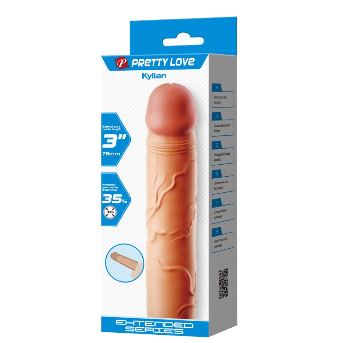 gaine de penis kylian 19 x 4cm 1