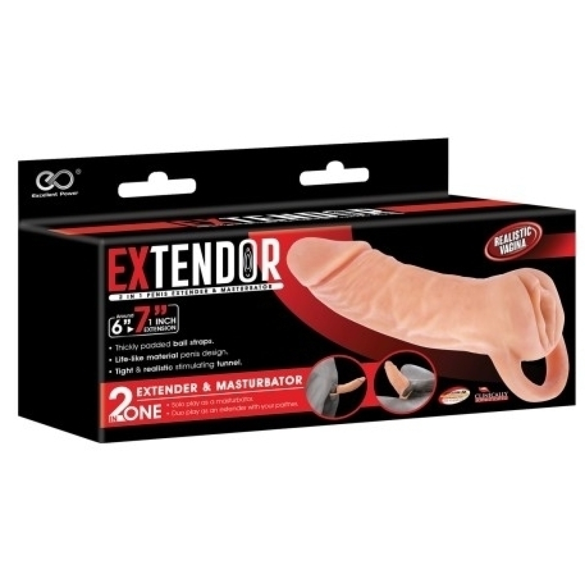 gaine de penis masturbateur extendor 7 16 x 45cm 1