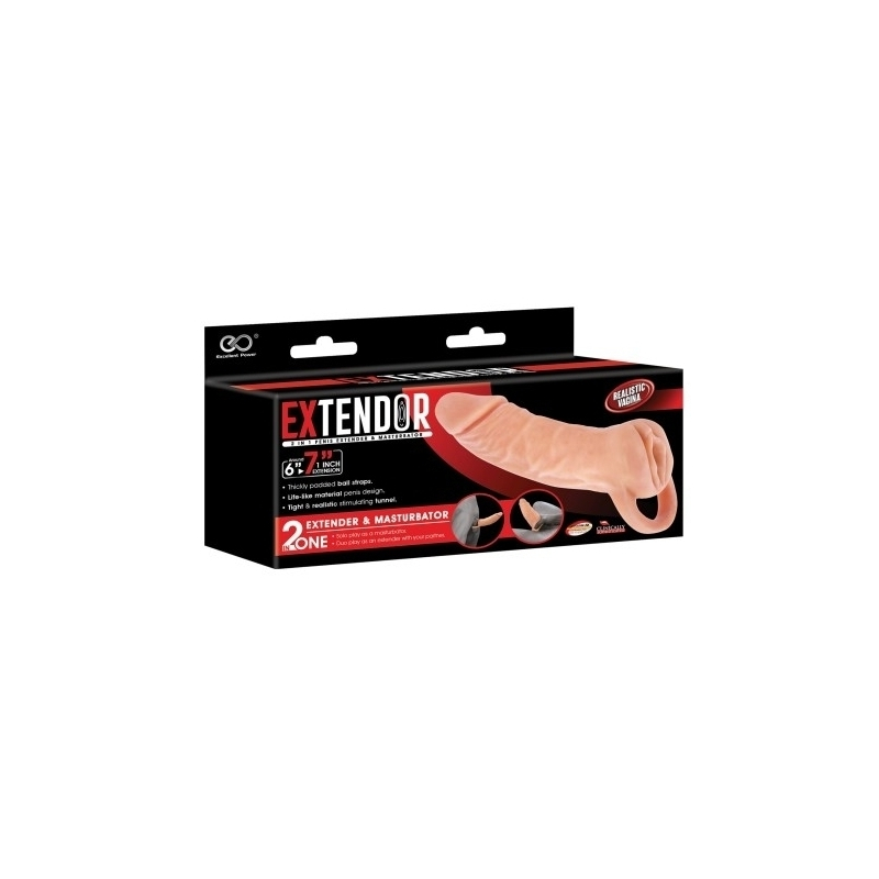 gaine de penis masturbateur extendor 7 16 x 45cm 1