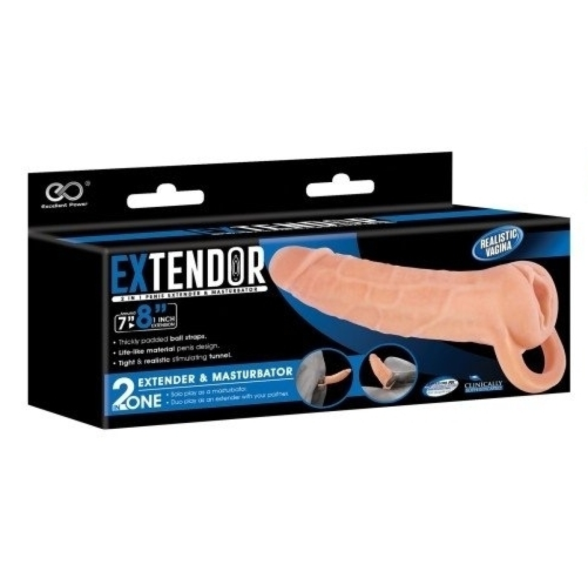 gaine de penis masturbateur extendor 8 19 x 45cm 1