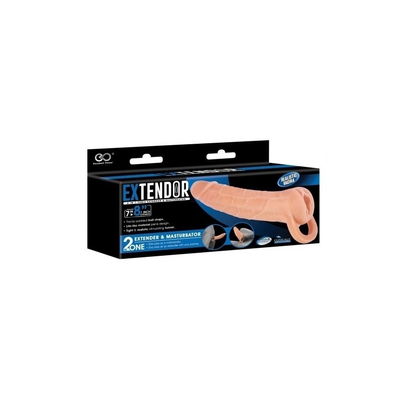 gaine de penis masturbateur extendor 8 19 x 45cm 1