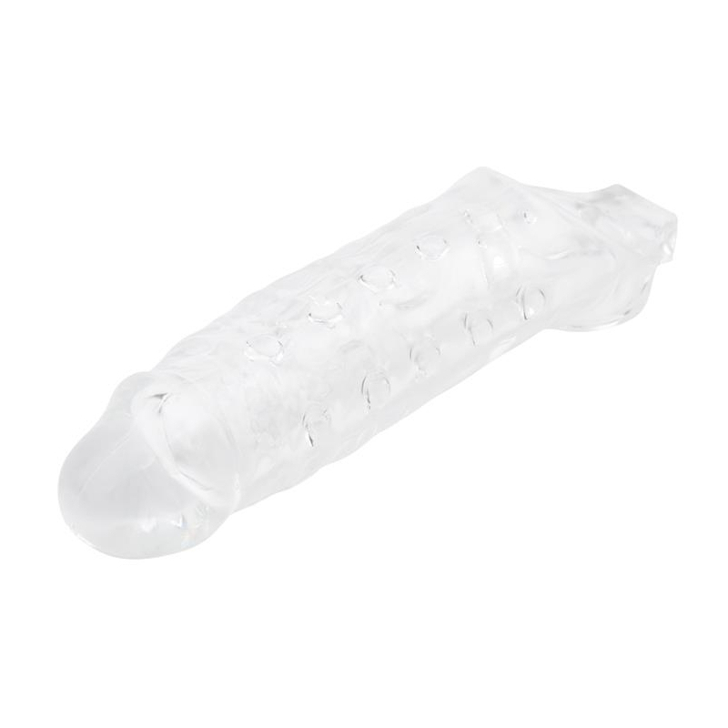 gaine de penis mighty 15 x 45cm transparente 1