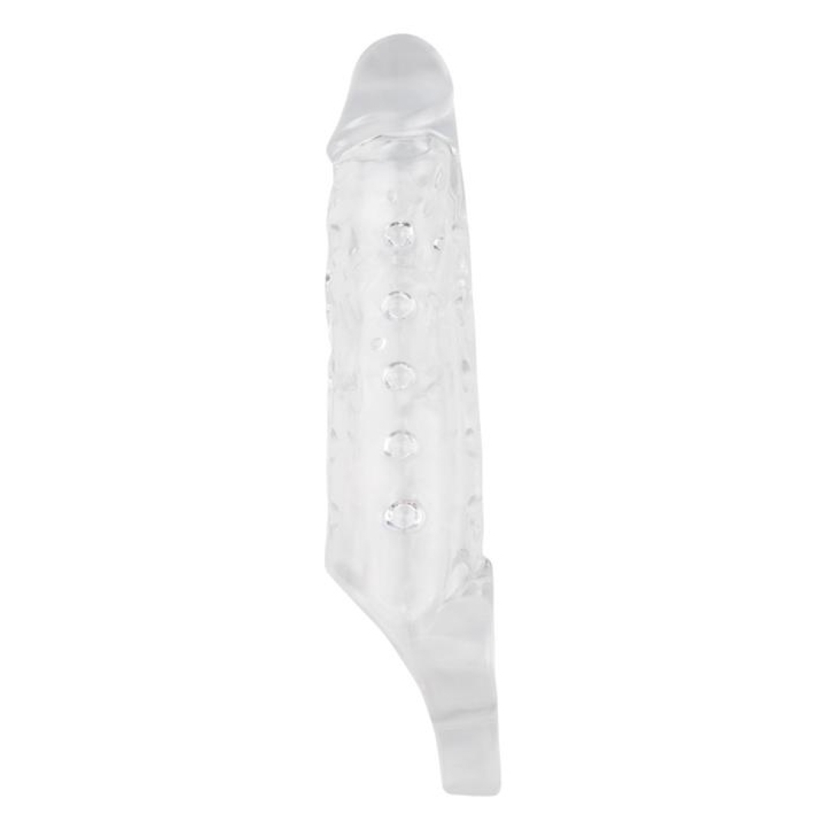 gaine de penis mighty 15 x 45cm transparente