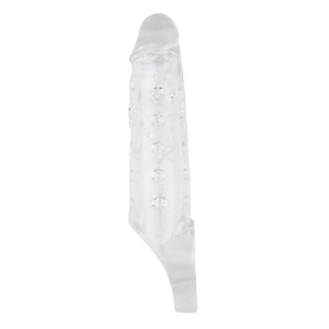 gaine de penis mighty 15 x 45cm transparente