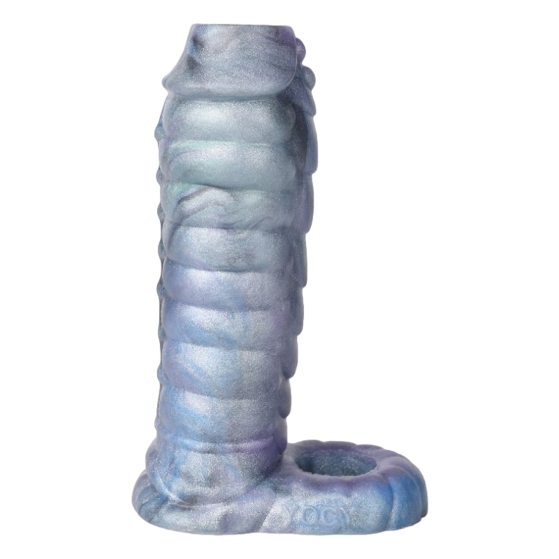 gaine de penis monster snaq 13 x 5cm bleue 1
