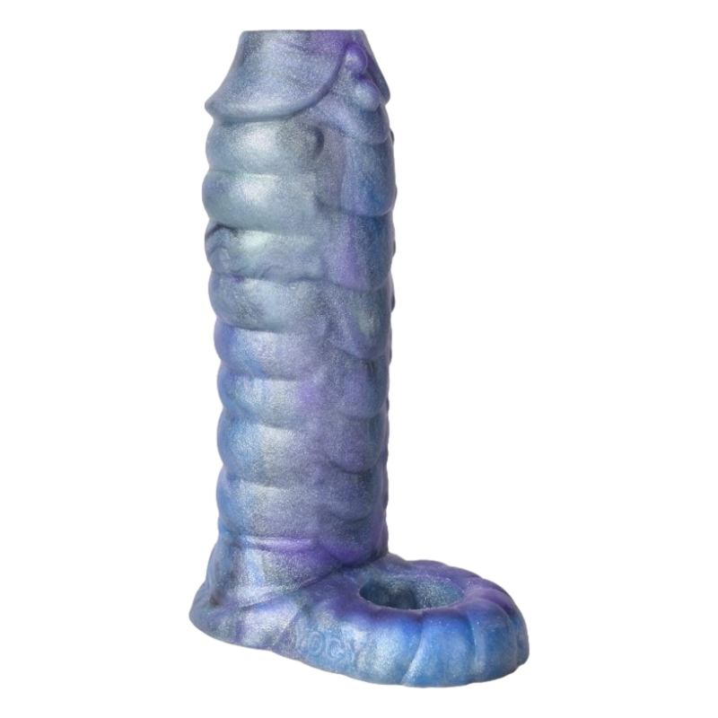 gaine de penis monster snaq 13 x 5cm bleue 4