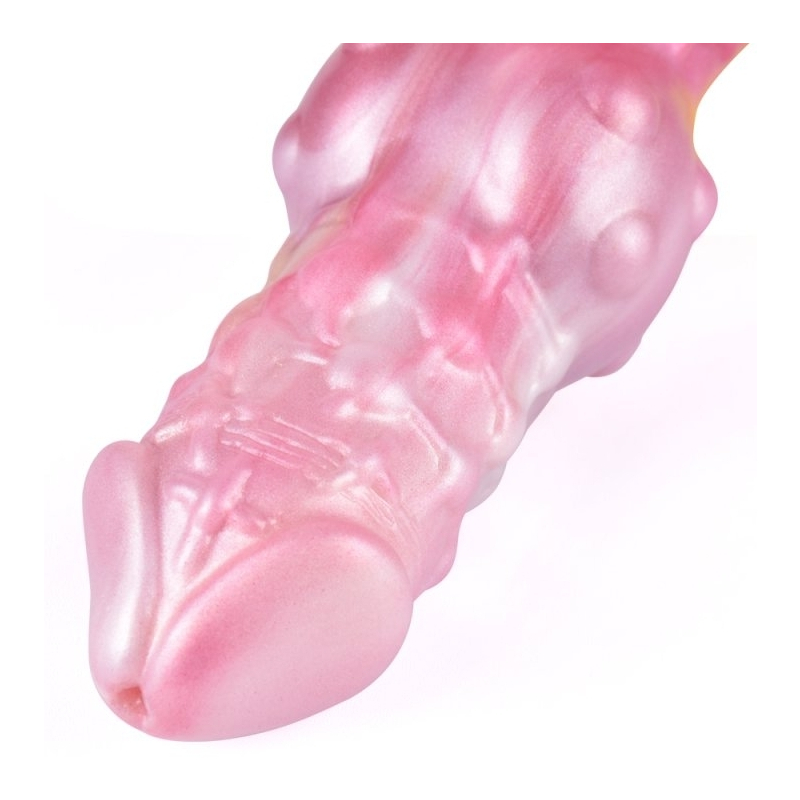 gaine de penis monster toadix 17 x 6cm rose 4