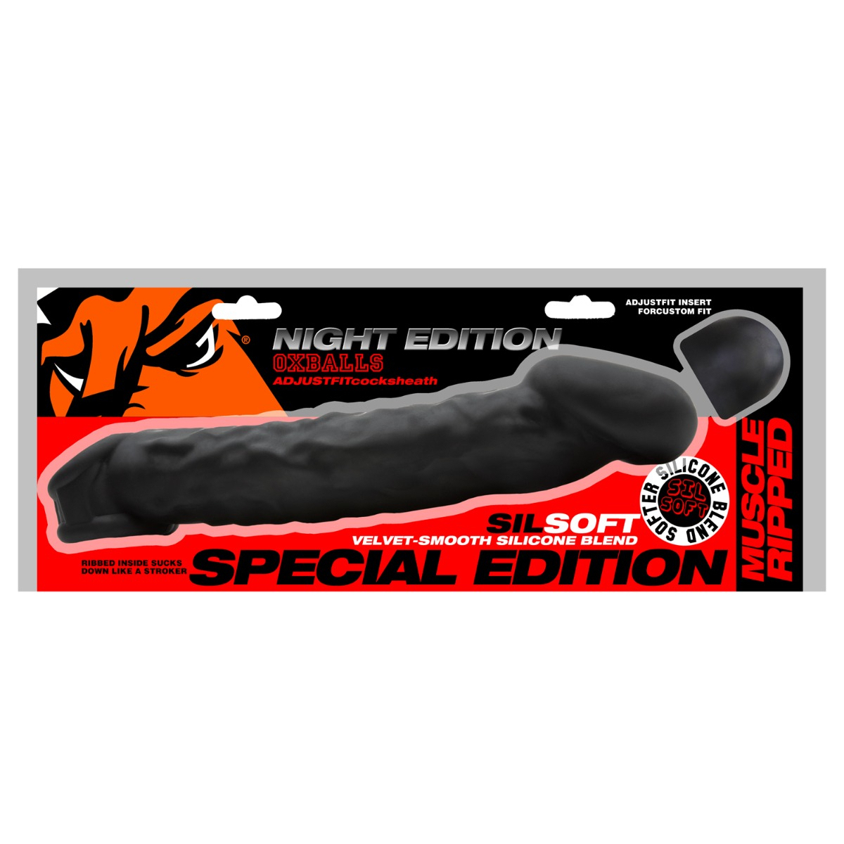 gaine de penis muscle ripped night edition 19 x 38 cm 1