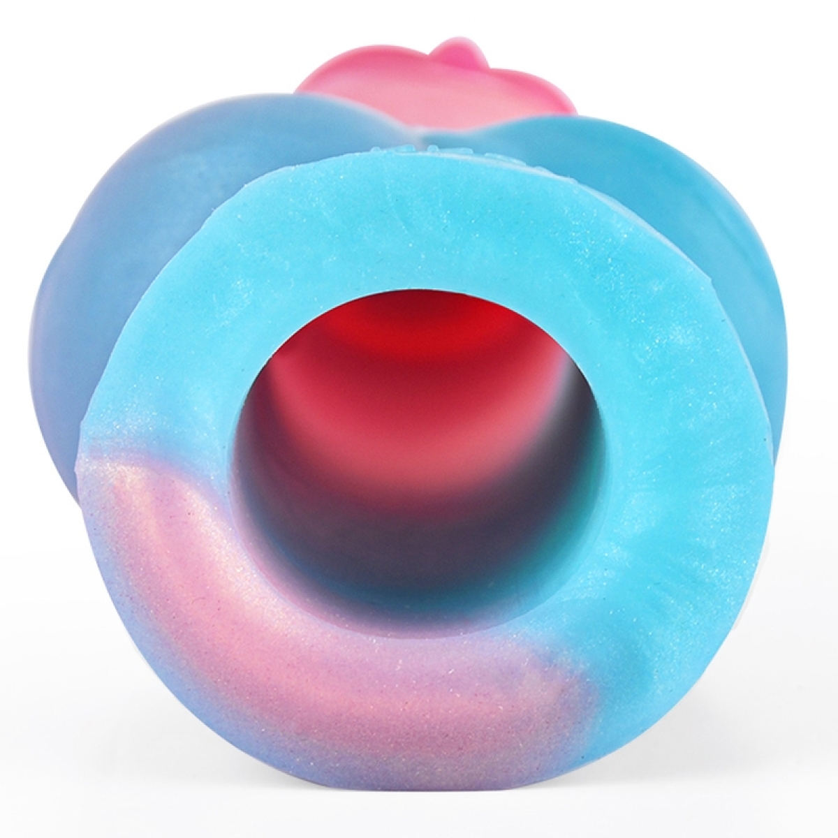 gaine de penis nott very dick 18 x 65cm rose bleu 2