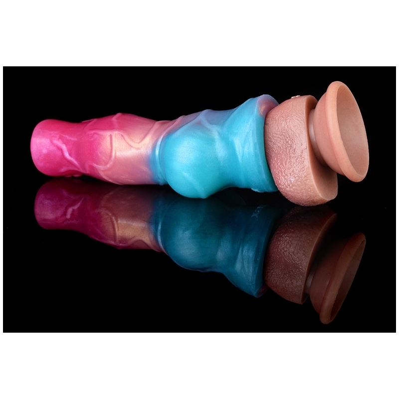 gaine de penis nott very dick 18 x 65cm rose bleu 3