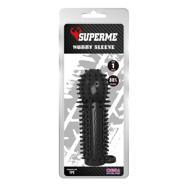gaine de penis nubby 145 x 48cm noire 1