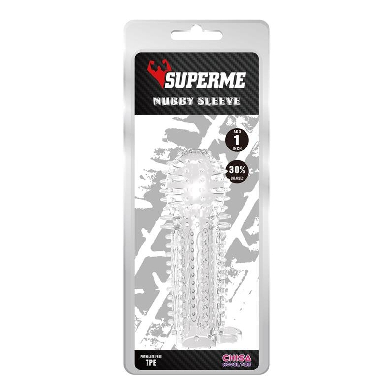 gaine de penis nubby 145 x 48cm transparente 1