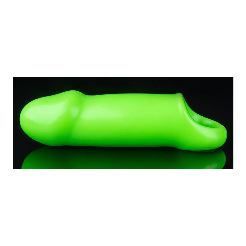 gaine de penis phosphorescente smooth strong glow 12 x 45cm 2