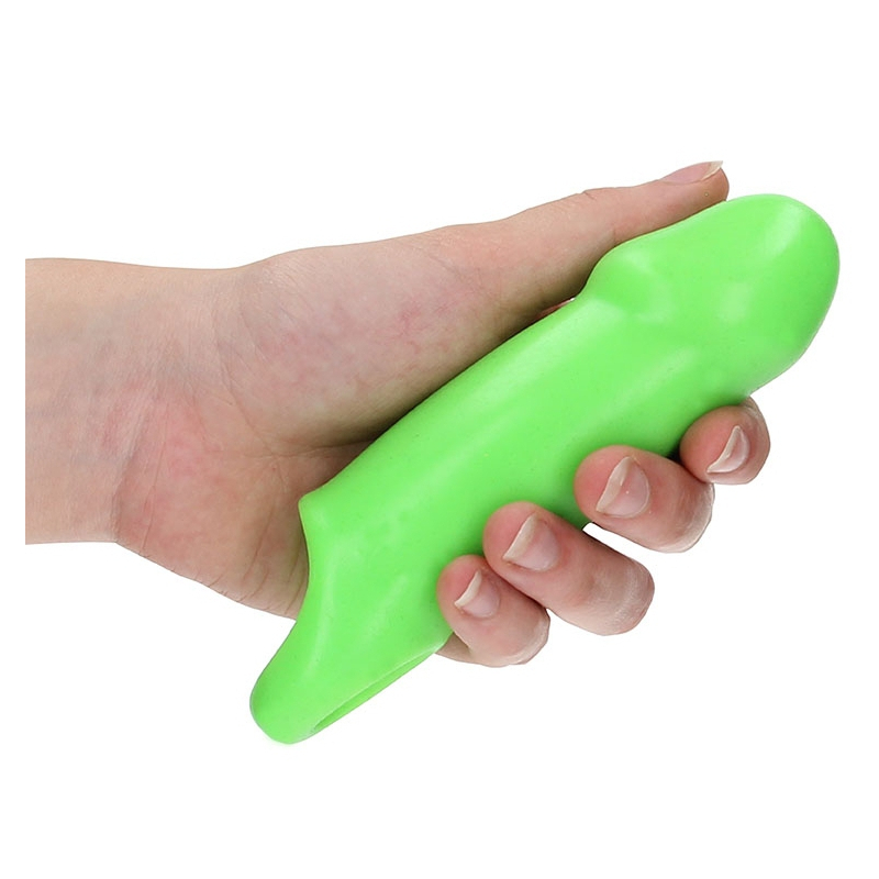 gaine de penis phosphorescente smooth strong glow 12 x 45cm 3