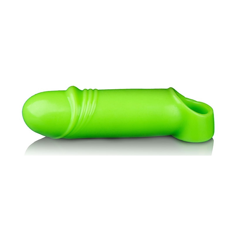 gaine de penis phosphorescente smooth thick glow 12 x 42cm