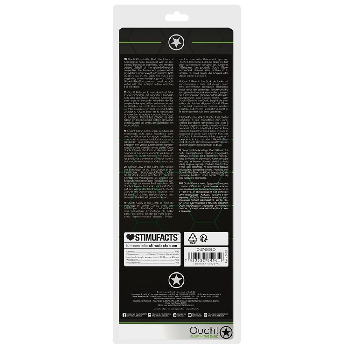 gaine de penis phosphorescente thin glow 11 x 3cm 5