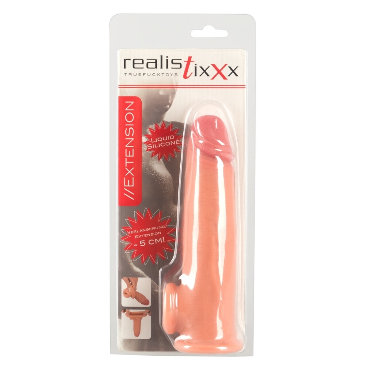 gaine de penis real extend 19 x 4cm 1