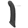 gaine de penis realrock 17 x 45cm noire 2