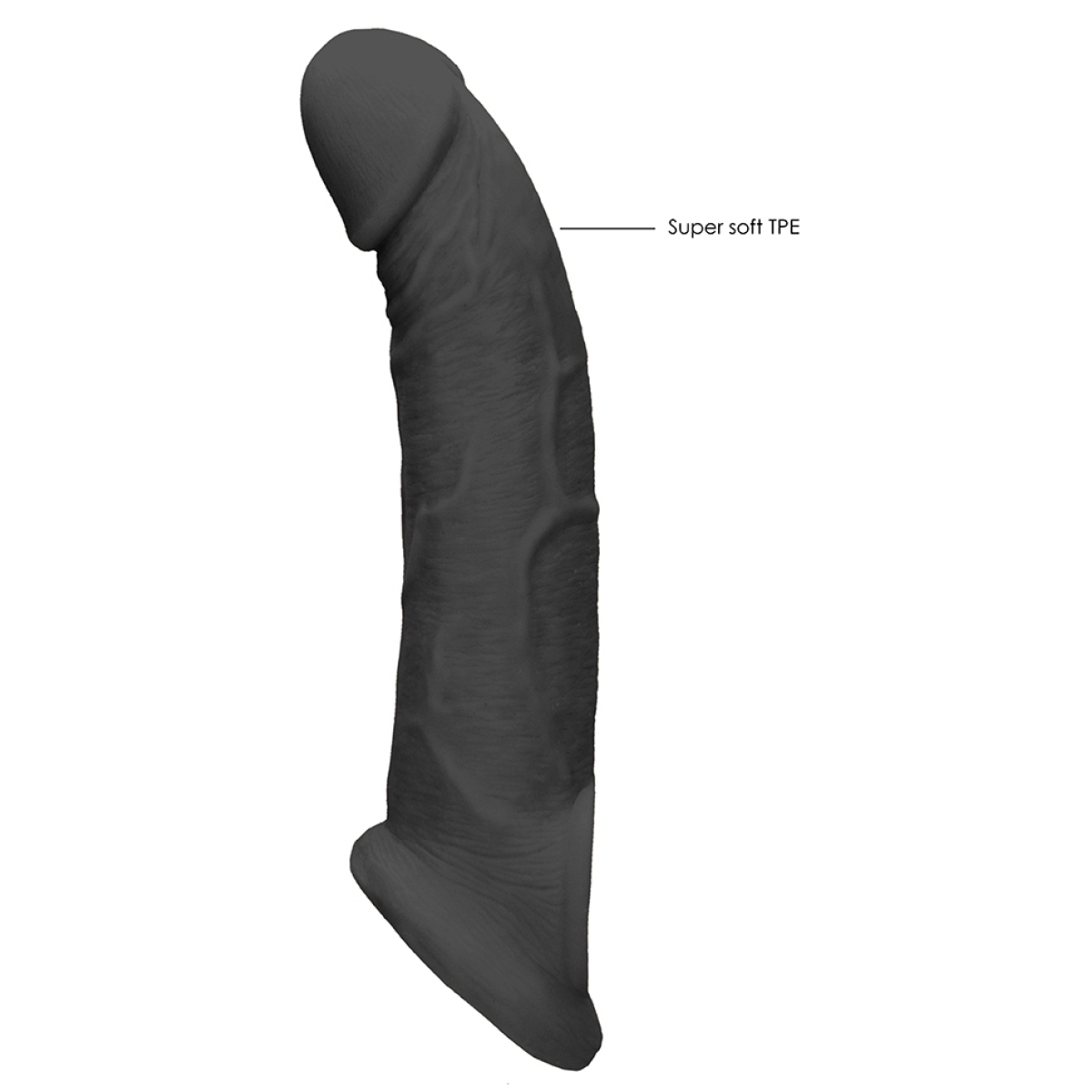 gaine de penis realrock 17 x 45cm noire 2