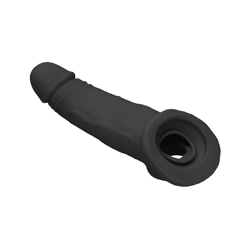 gaine de penis realrock 17 x 45cm noire 4
