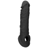 gaine de penis realrock curve 17 x 45cm noire
