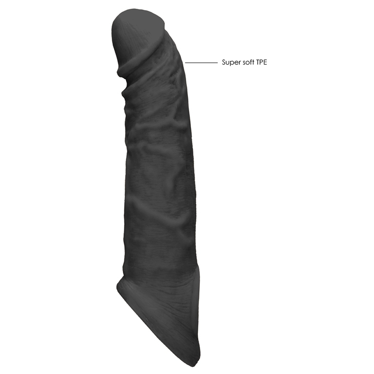gaine de penis realrock curve 17 x 45cm noire 2