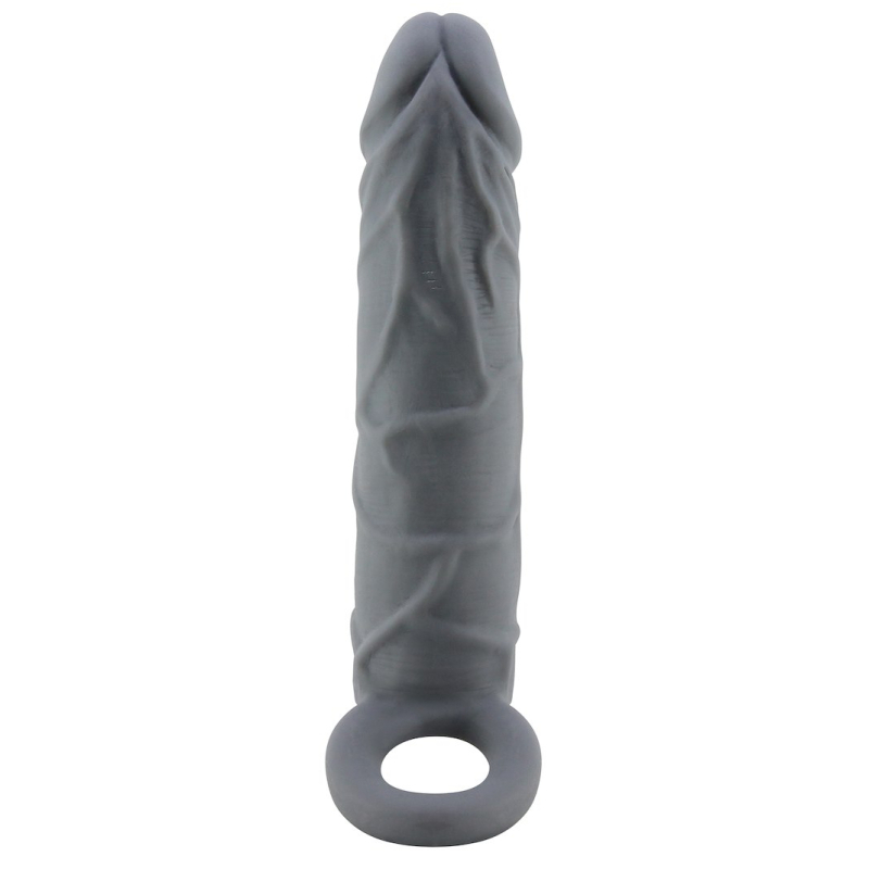 gaine de penis realtick 16 x 38 cm grise 7
